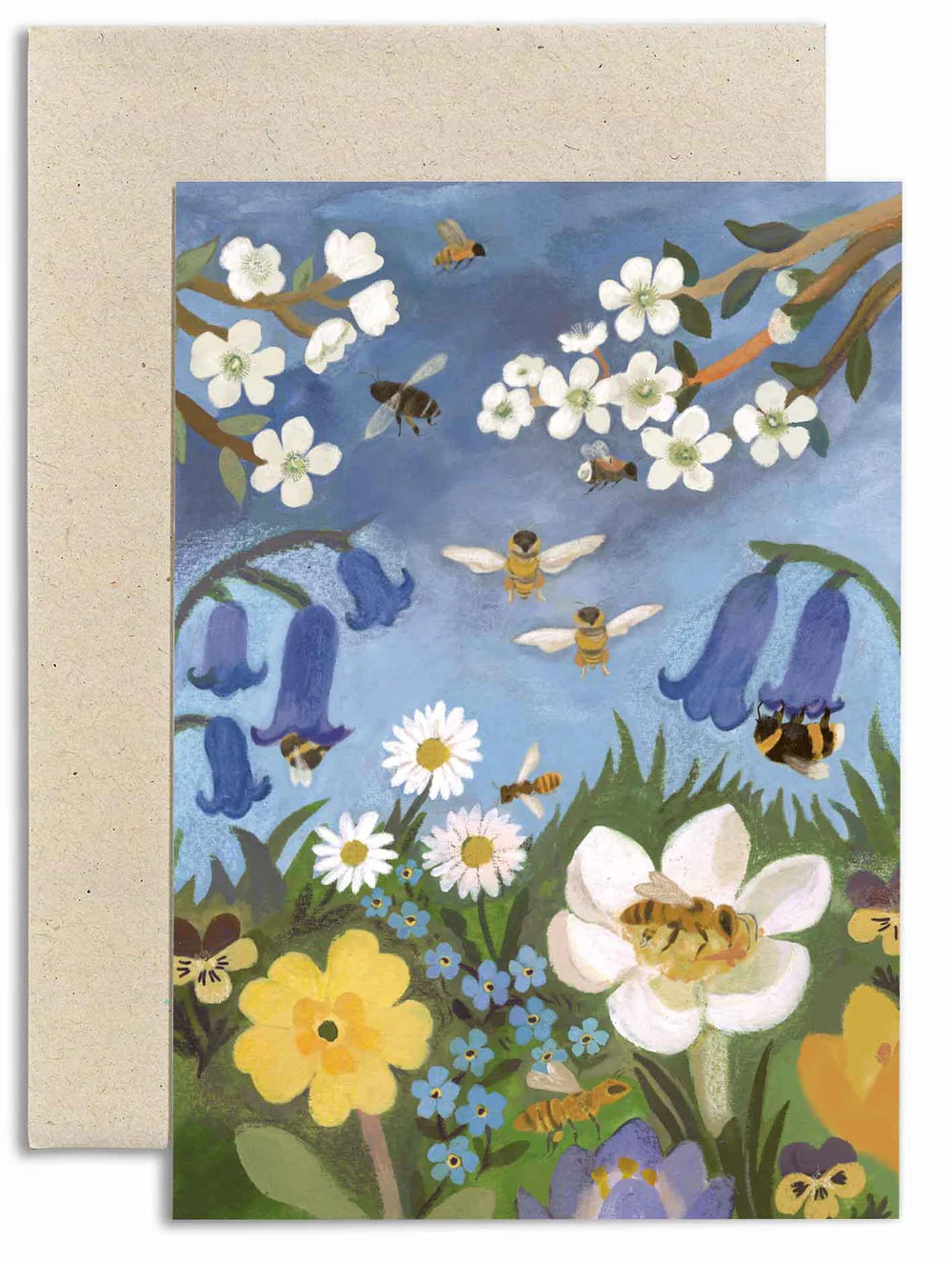 Gemma Koomen Bees and Blooms Greeting Card
