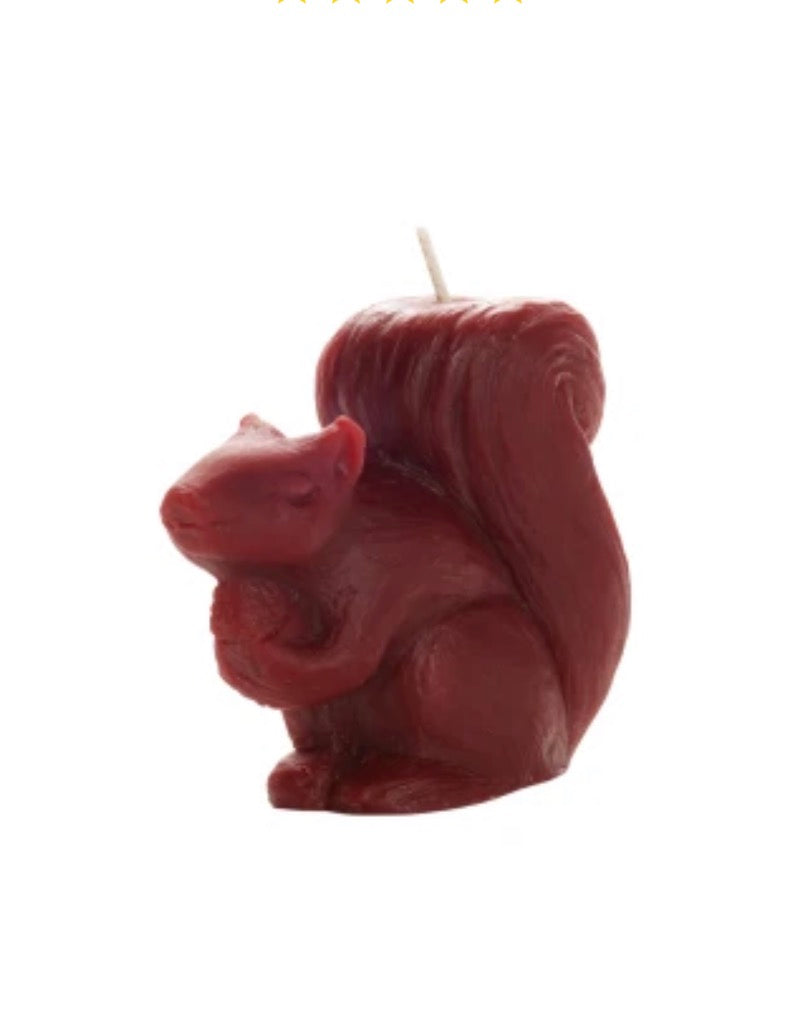 Pure Beeswax Squirrel Candle