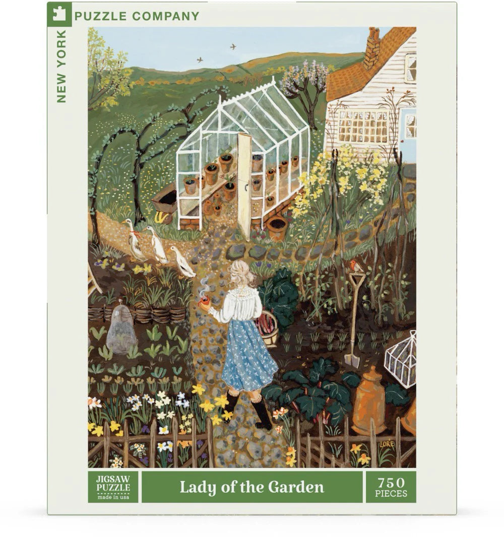NY Puzzle Company Lady of the Garden 750 Piece Puzzle