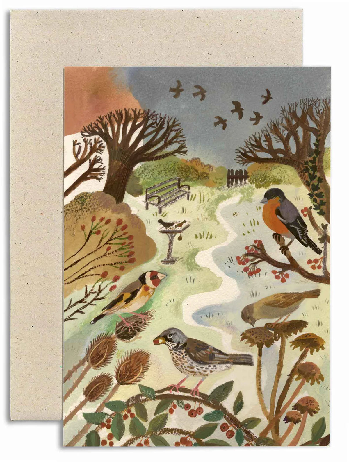 Gemma Koomen Greeting Card Garden Birds