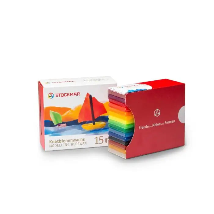 Stockmar Modelling Beeswax Box - 15 assorted colors
