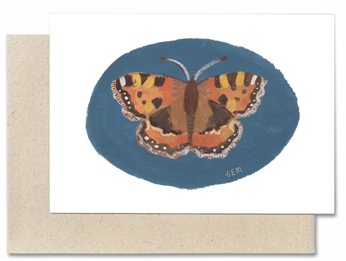 Gemma Koomen Small Tortoiseshell Butterfly Greeting Card