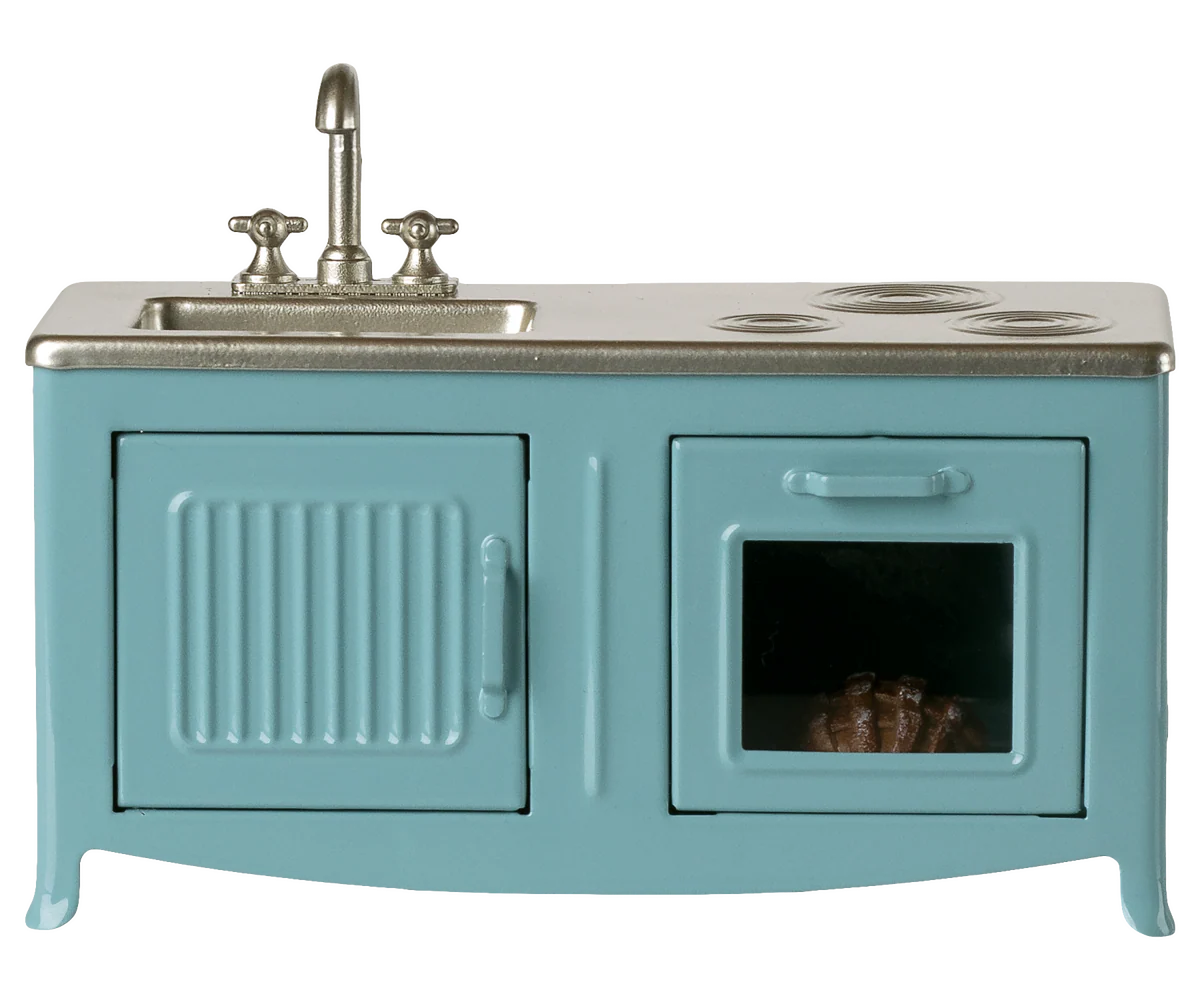 Maileg Blue Mouse Kitchen