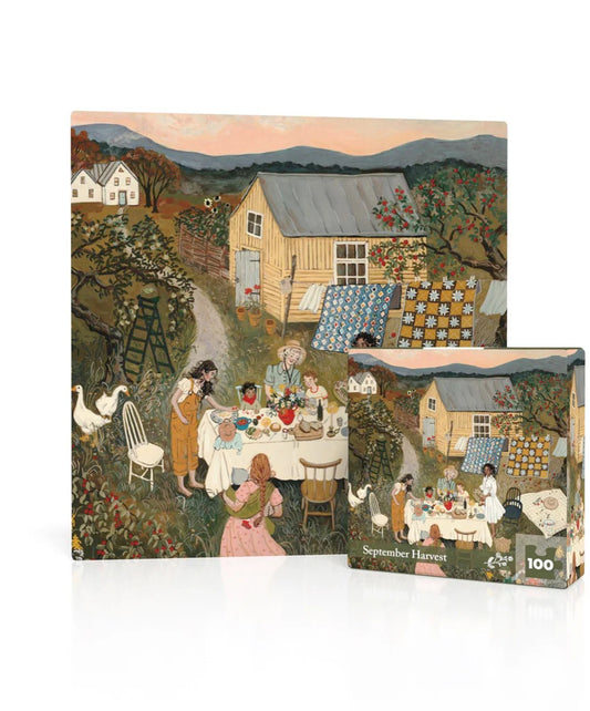 New York Puzzle Company - September Harvest 100-Piece Mini Puzzle