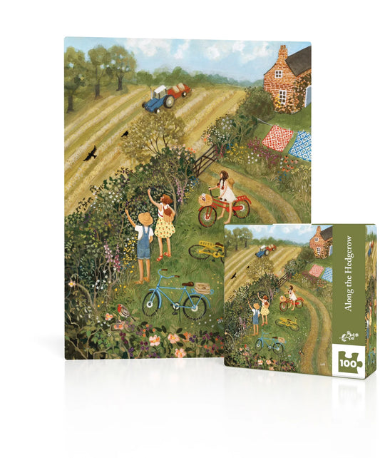 NY Puzzle Company Lore Pemberton Along the Hedgerow Mini Puzzle 100 pc
