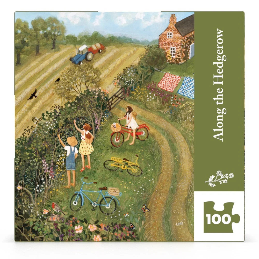 NY Puzzle Company Lore Pemberton Along the Hedgerow Mini Puzzle 100 pc