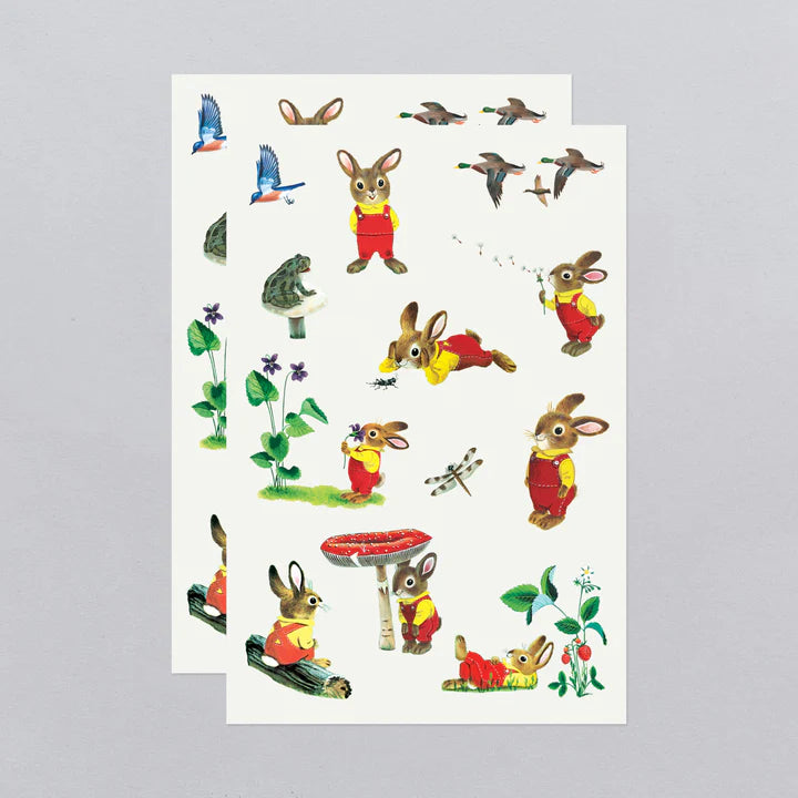 Tattly I am a Bunny by Richard Scarry Tattoo Sheet