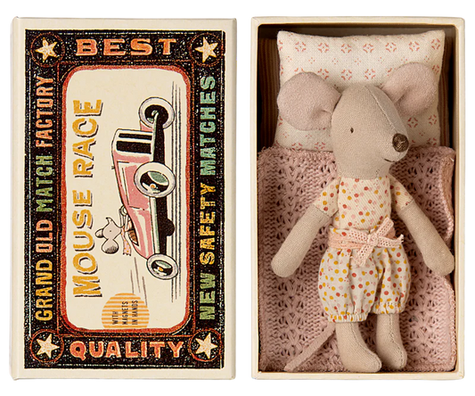 Maileg Little Sister, Mouse in Matchbox