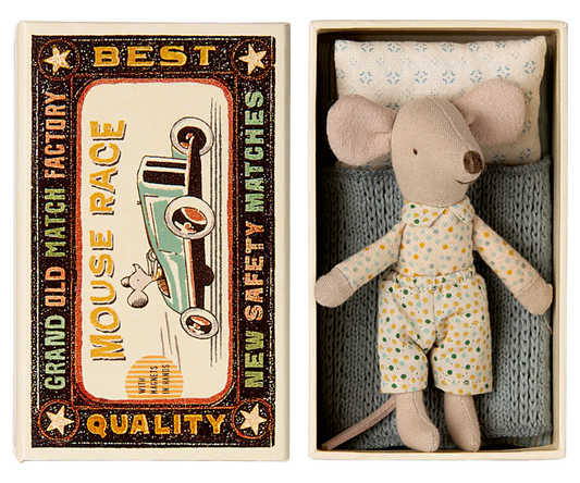 Maileg Little Brother, Mouse in Matchbox