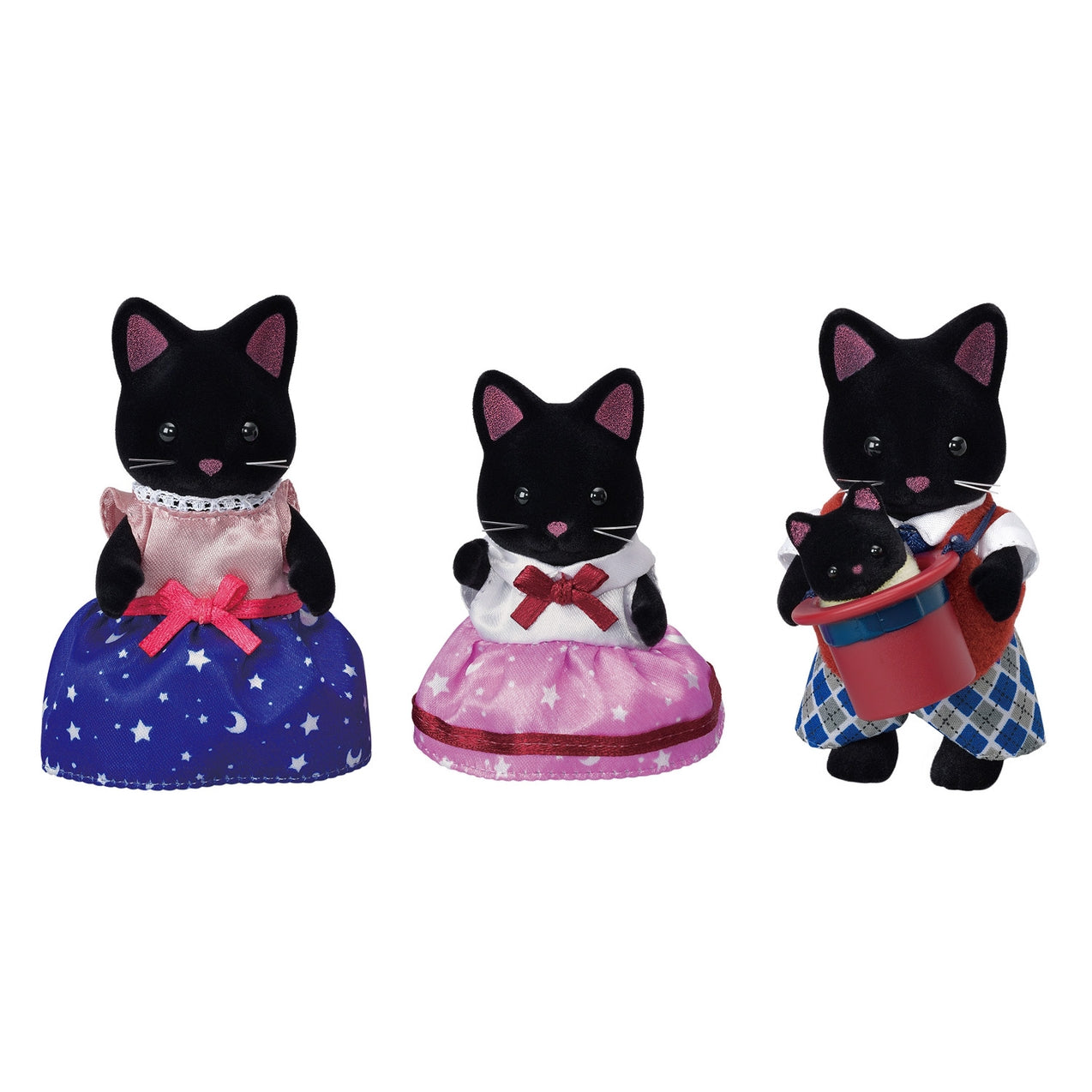 Calico Critters Black Cat Family