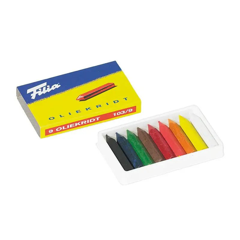 Filia Oil Crayons 9 Assorted Colors