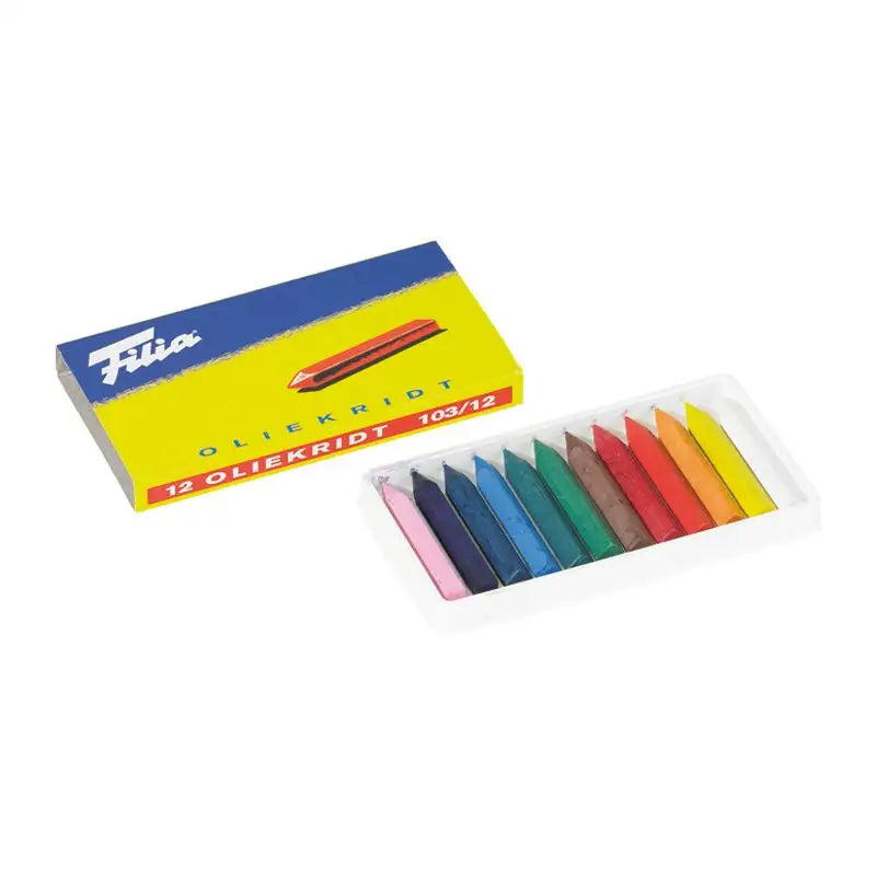 Filia Oil Crayons 12 Assorted Colors