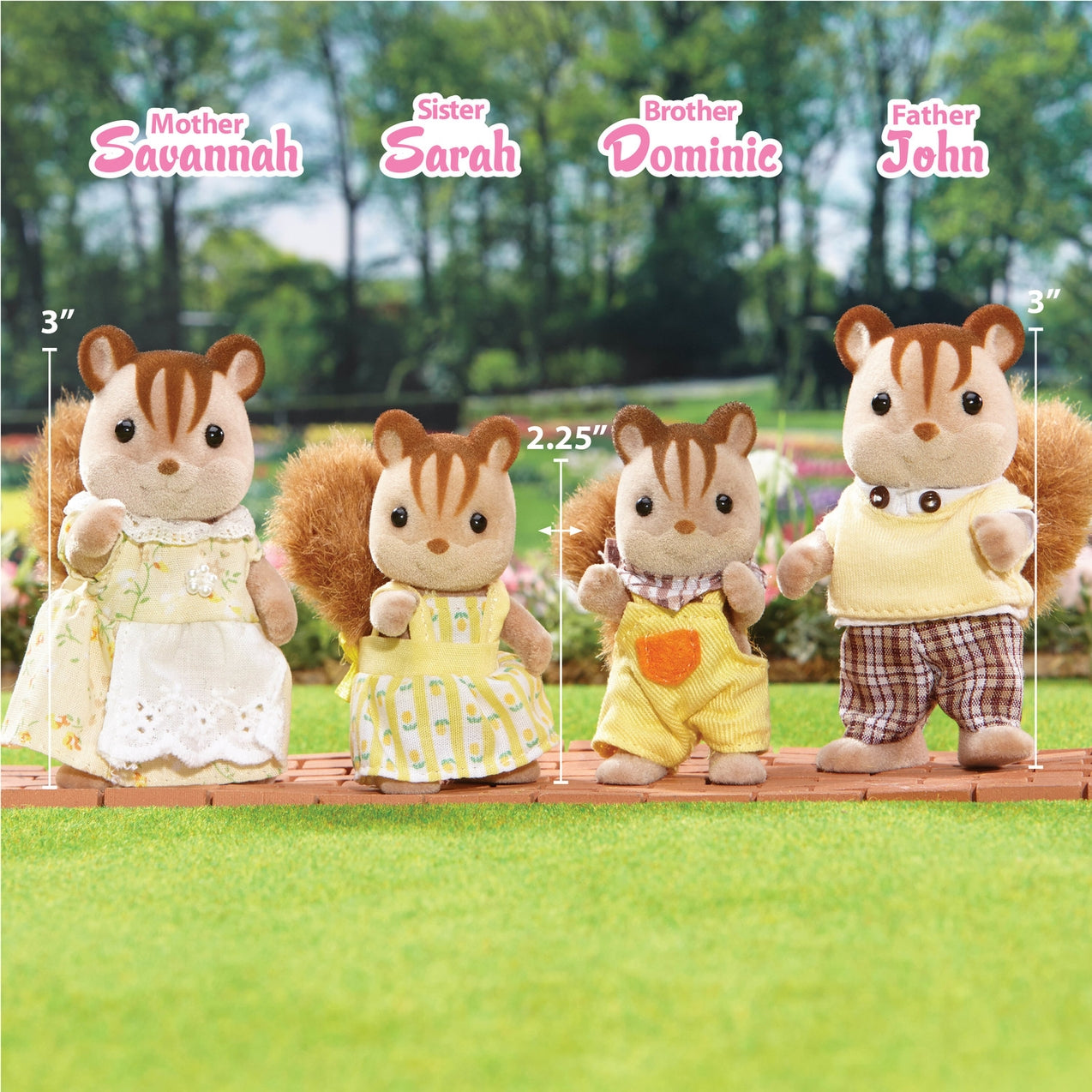 Calico Critters Chipmunk/Squirrel Family