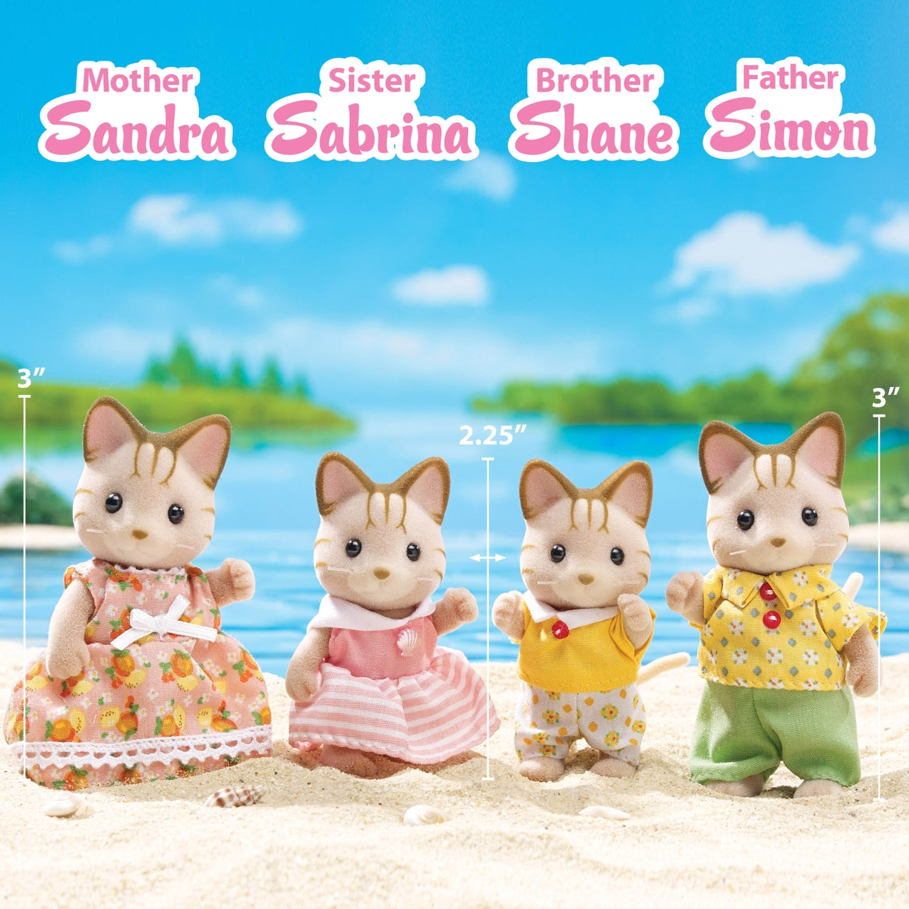 Calico Critters Sandy Cat Family