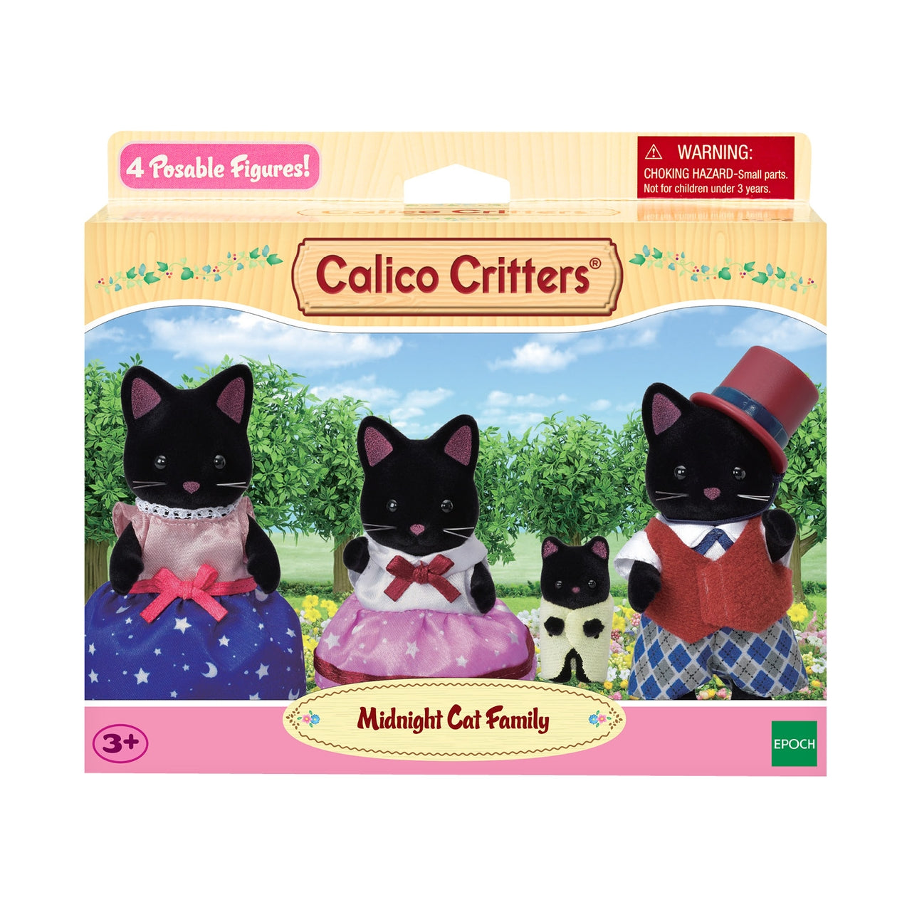 Calico Critters Black Cat Family