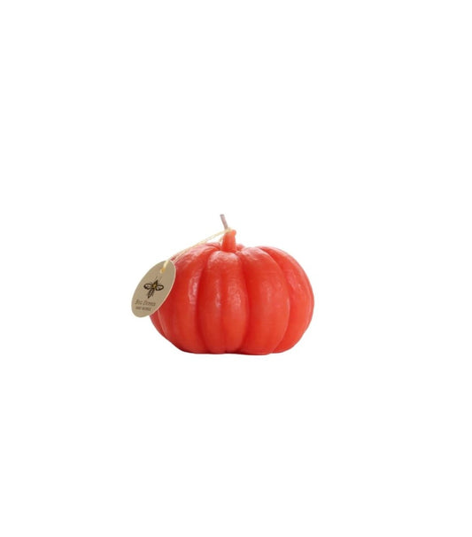 Pure Beeswax Small Pumpkin Candle 3” x 2”