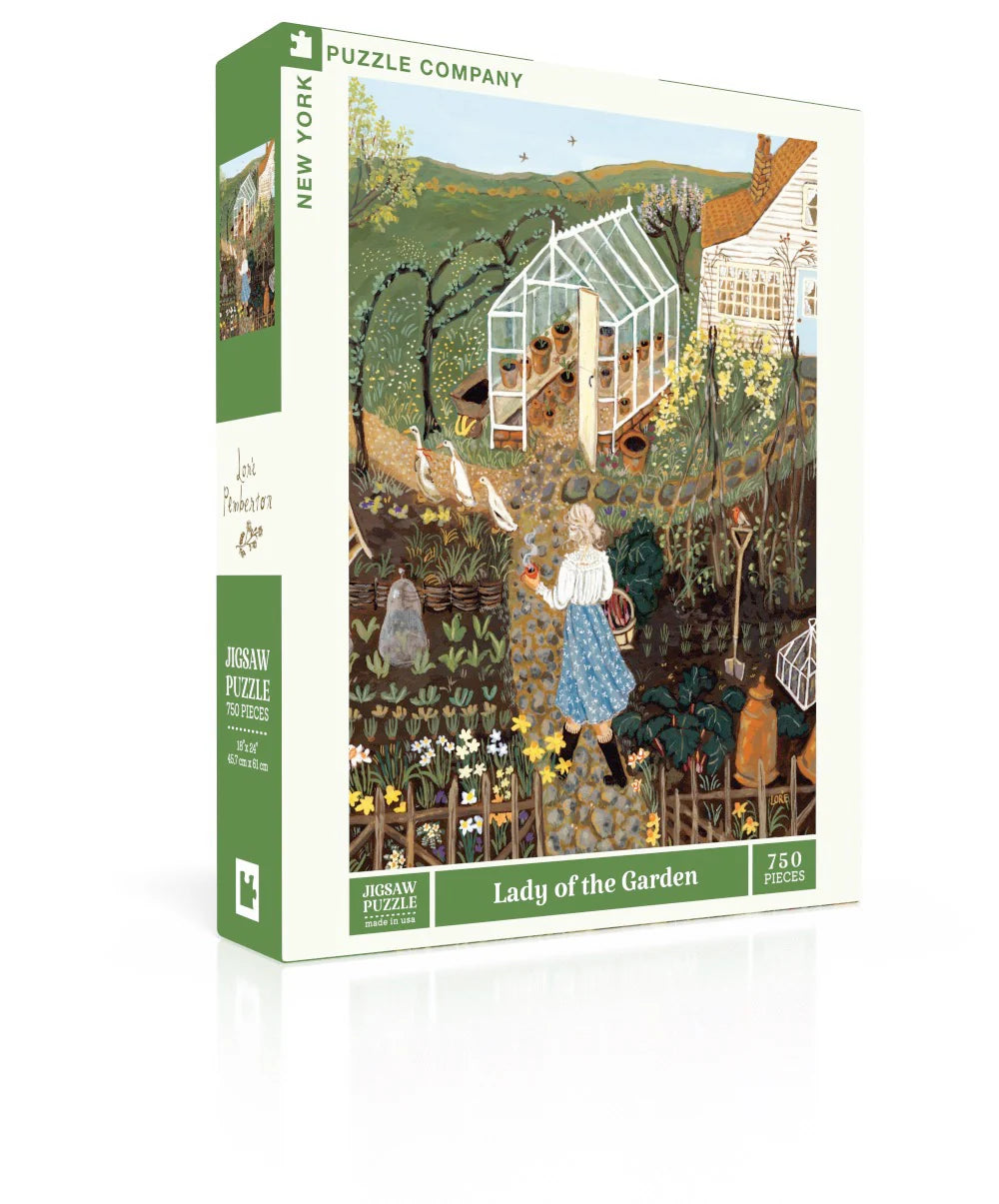 NY Puzzle Company Lady of the Garden 750 Piece Puzzle