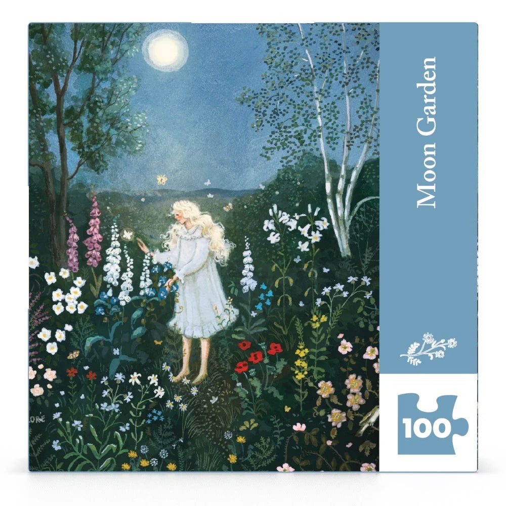 NY Puzzle Company Moon Garden 100 Piece Mini Puzzle
