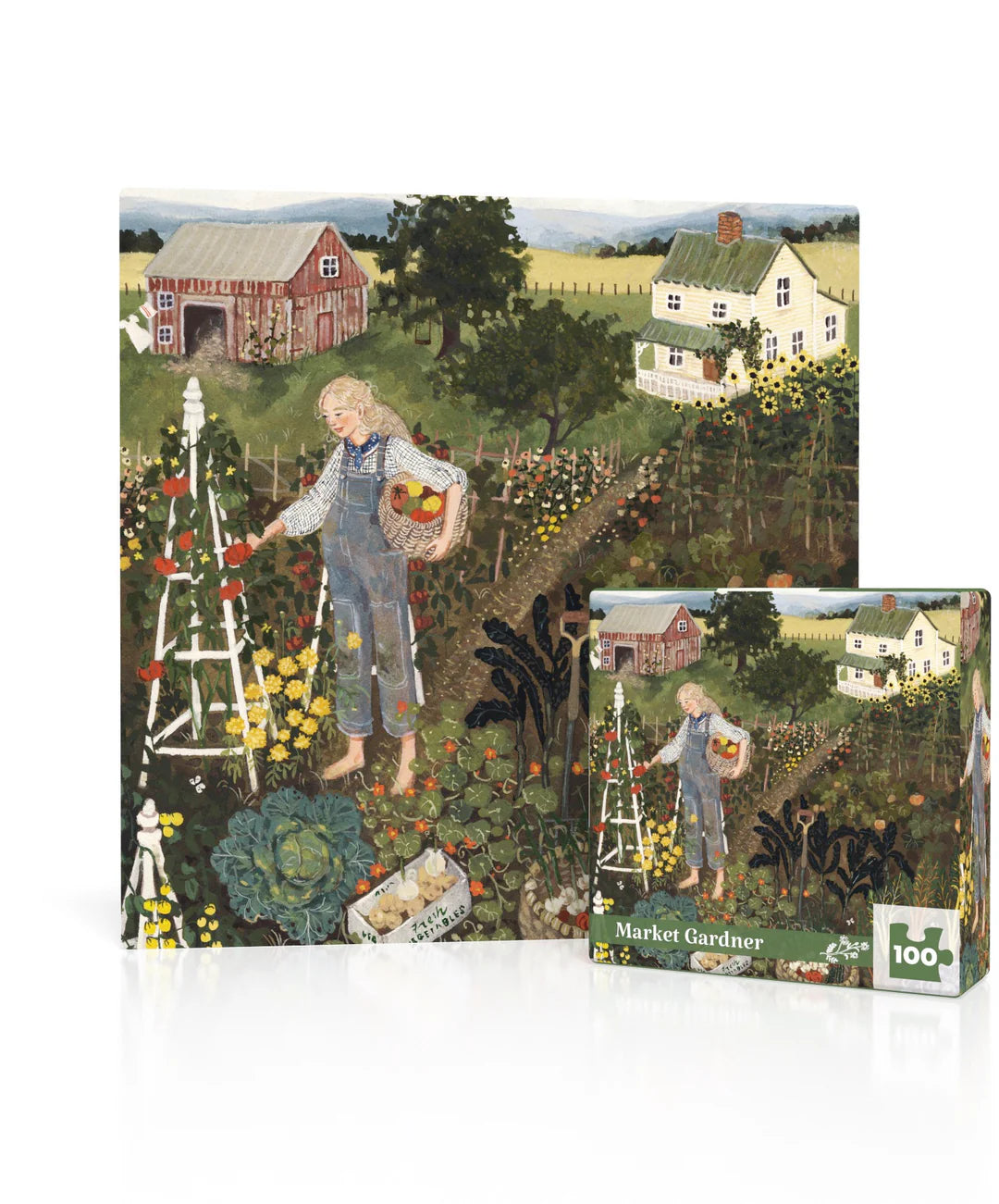 NY Puzzle Company Market Gardener 100 Piece Puzzle