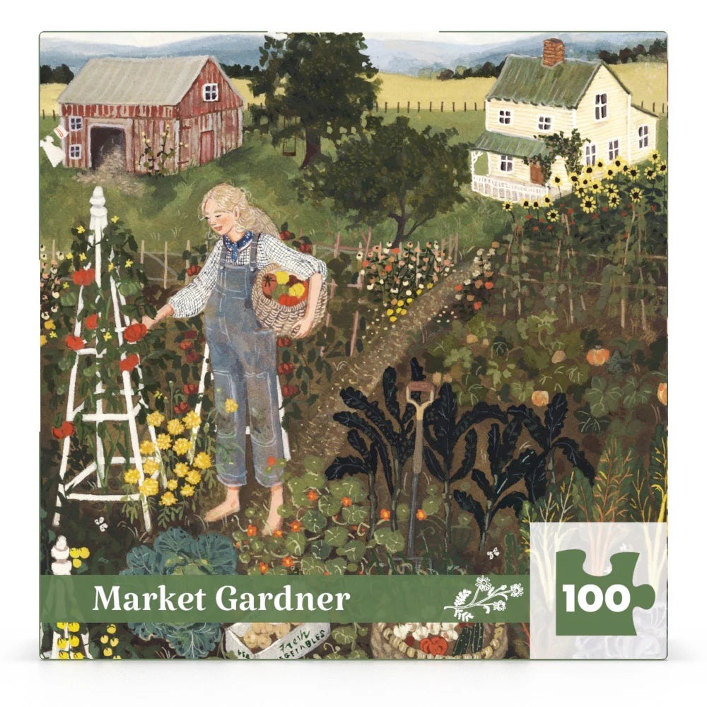 NY Puzzle Company Market Gardener 100 Piece Puzzle