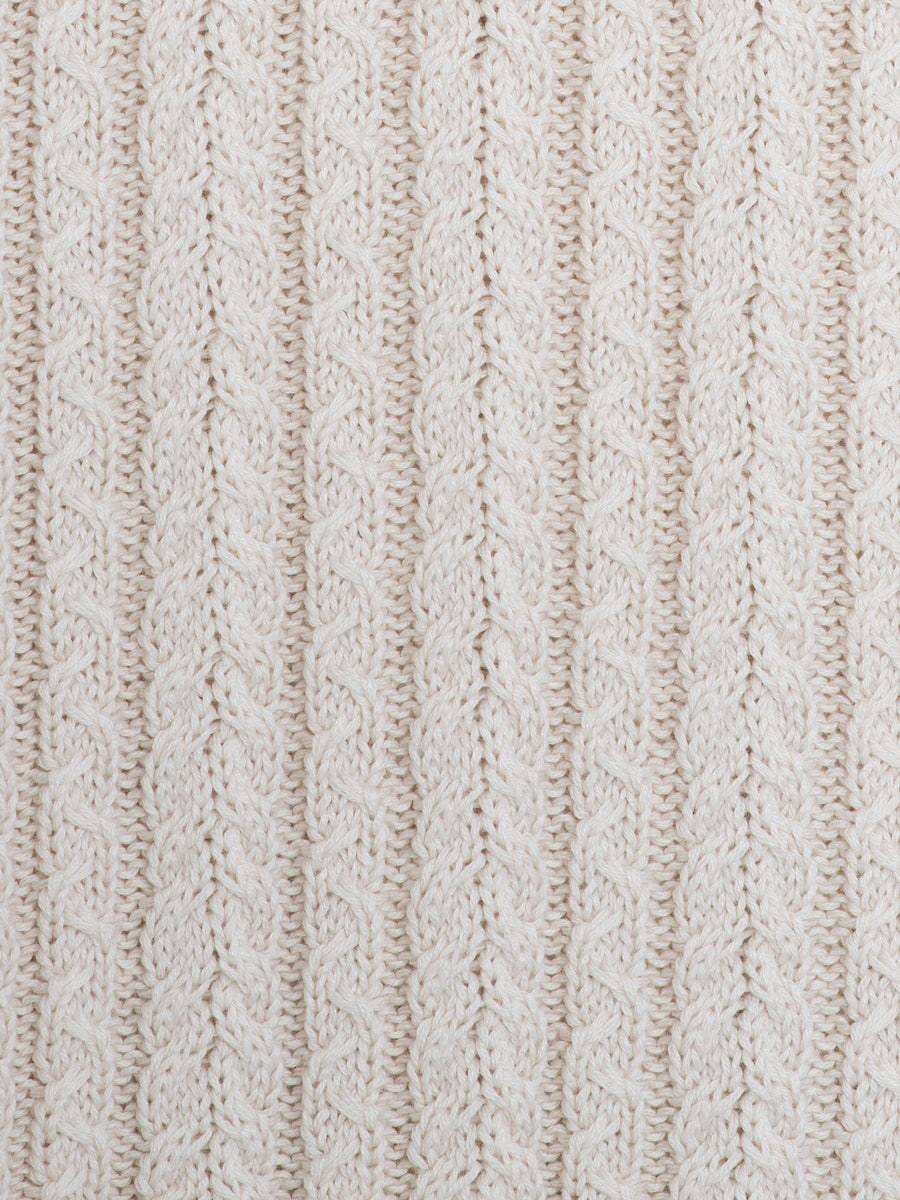 Serendipity Organics Baby Cable Sweater - Creme
