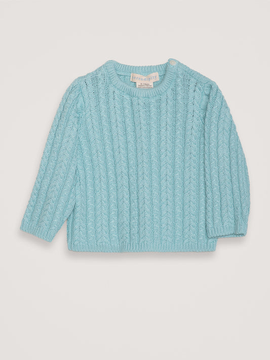 Serendipity Organics Baby Cable Sweater - Mineral