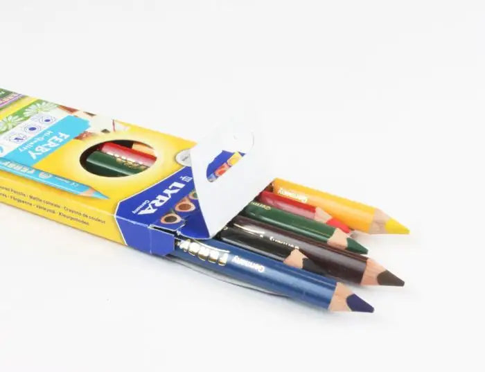Lyra Super Ferby Lacquered Triangular Pencils - 6 standard assorted colors