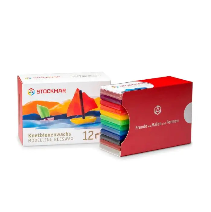 Stockmar Modelling Beeswax Box - 12 assorted colors