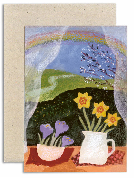 Gemma Koomen Spring Window Greeting Card