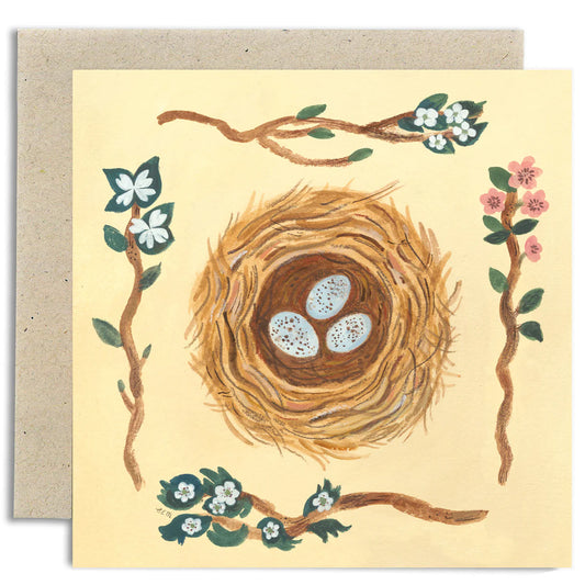 Gemma Koomen Nest and Eggs Greeting Card