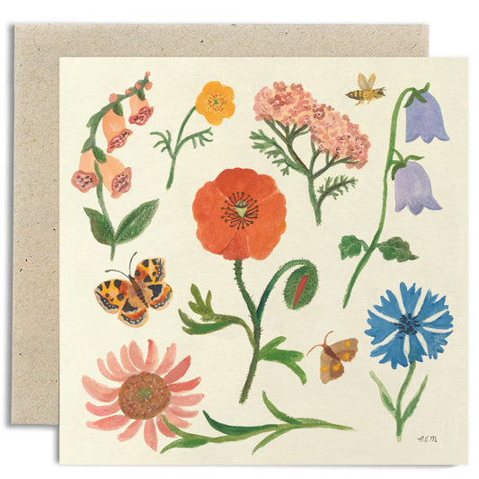 Gemma Koomen Summer Flowers Greeting Card