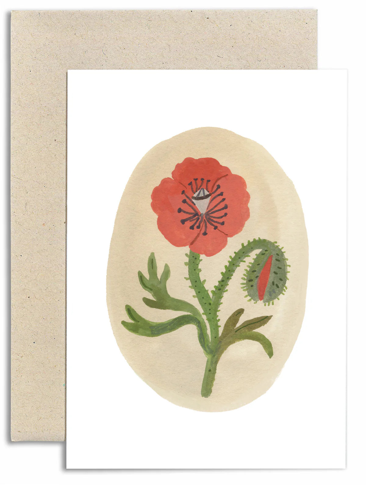 Gemma Koomen Wild Poppy Greeting Card