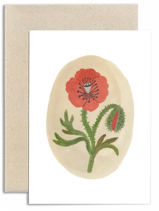 Gemma Koomen Wild Poppy Greeting Card