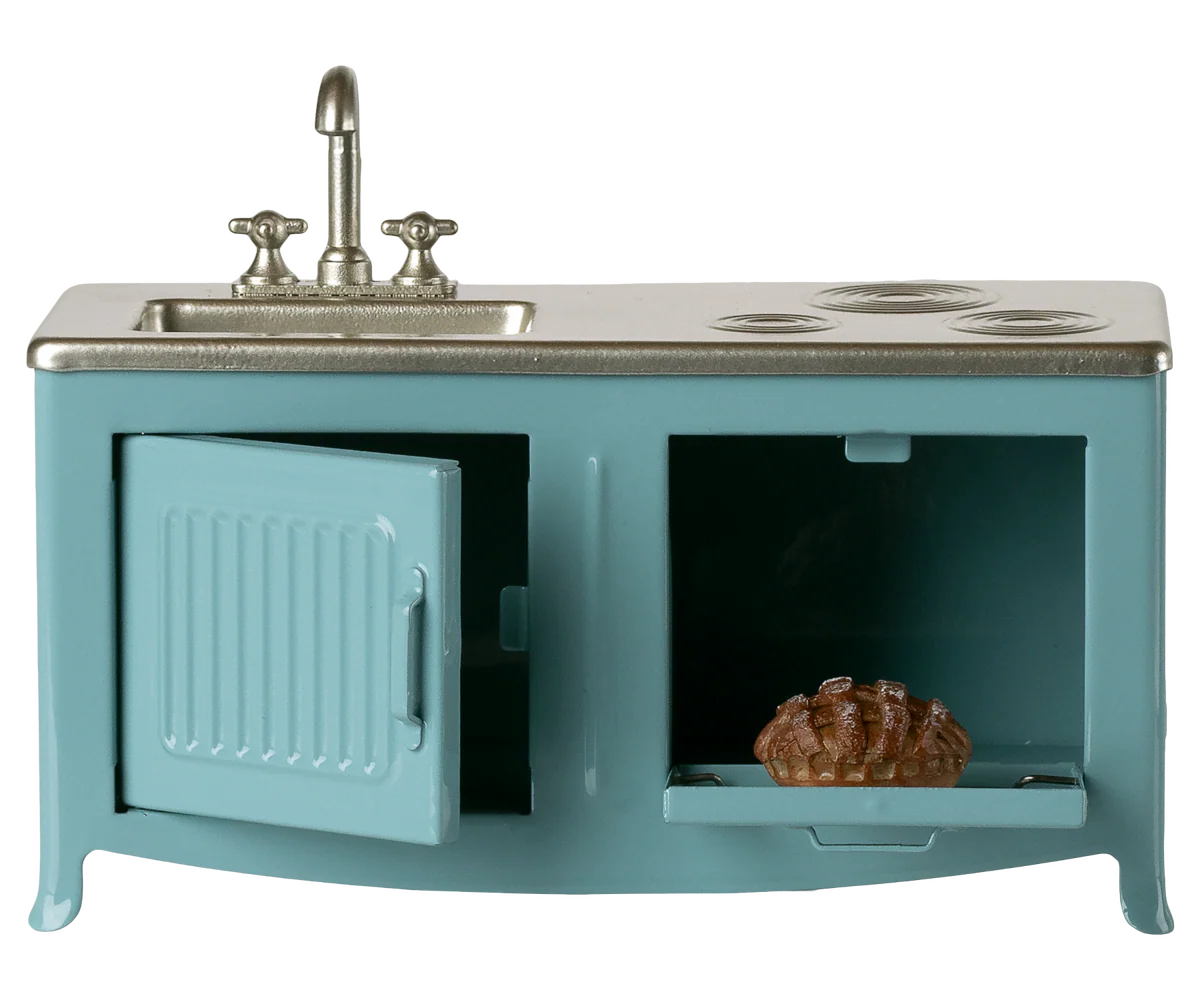 Maileg Blue Mouse Kitchen