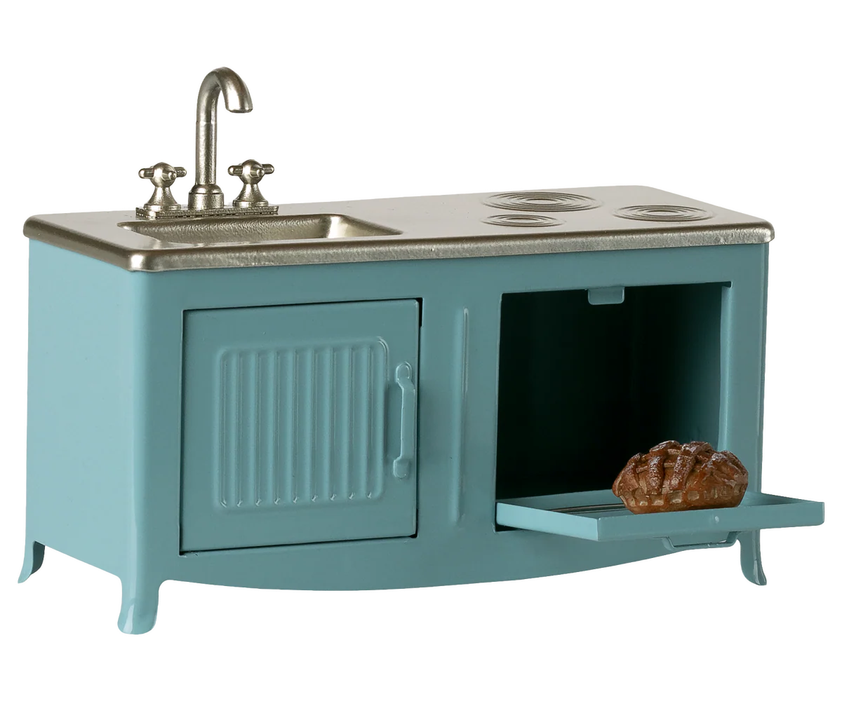Maileg Blue Mouse Kitchen