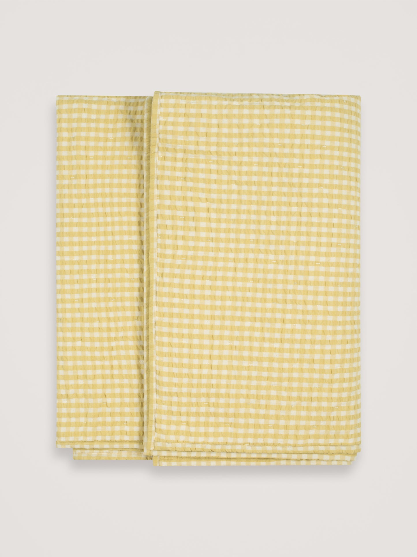 Serendipity Organics Lemon Checks Quilt Blanket