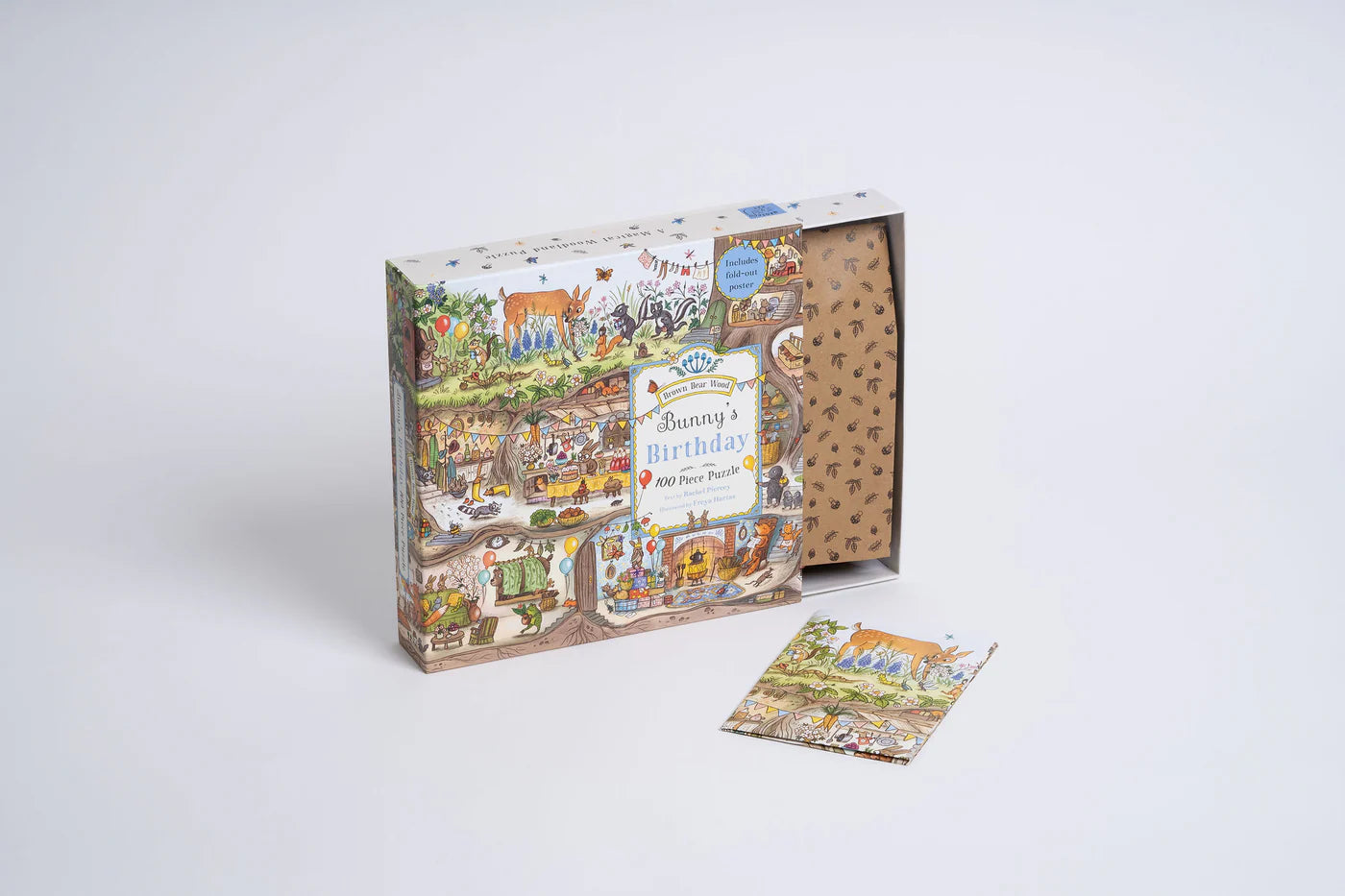 Brown Bear Wood Bunny’s Birthday Party 100 Piece Puzzle