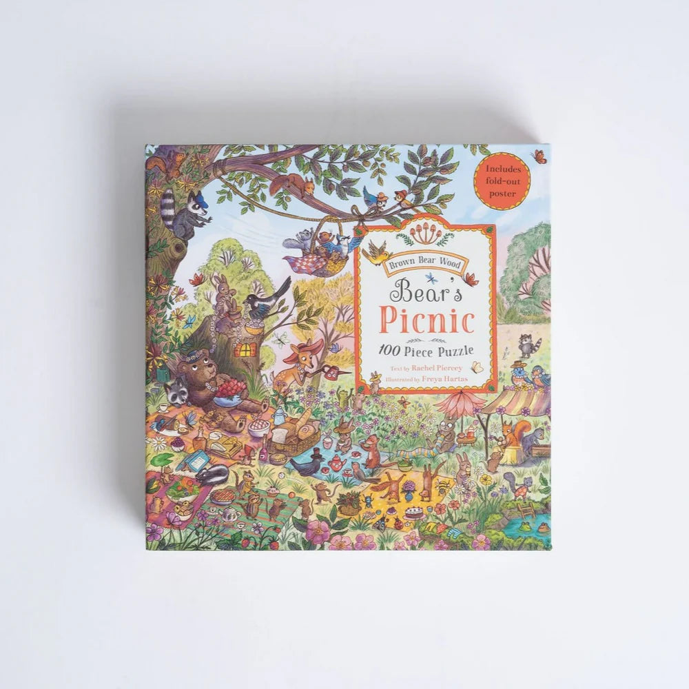 Brown Bear Wood Brown Bears Picnic 100 Piece Puzzle