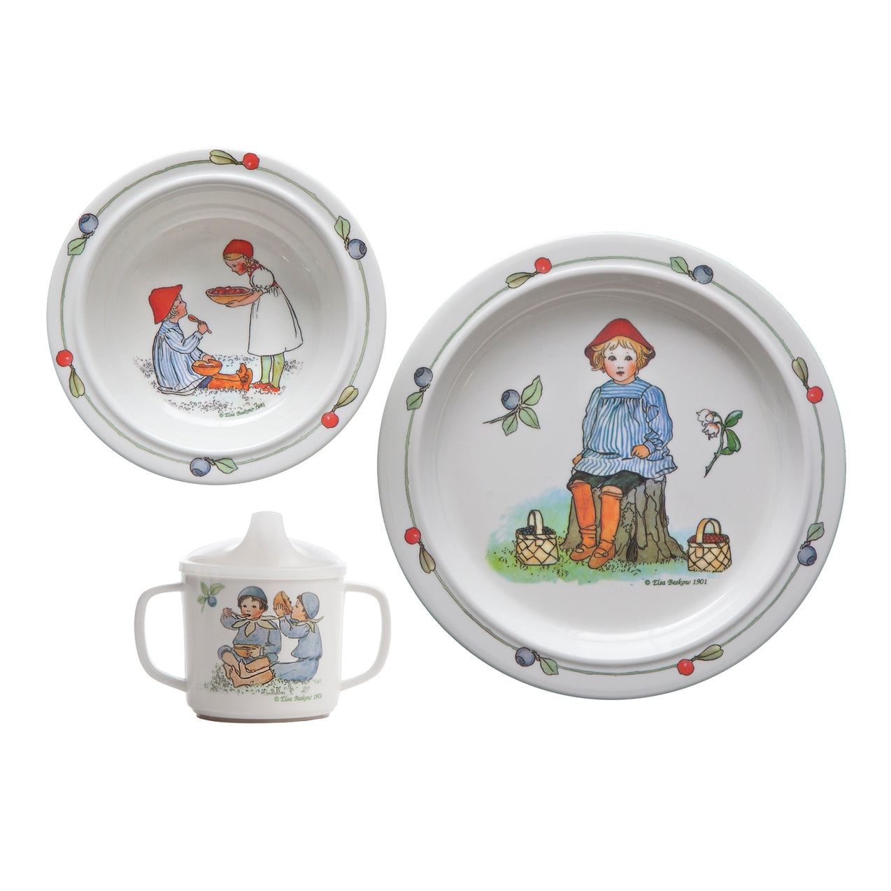 Elsa Beskow - Peter in Blueberry Land Dish Set