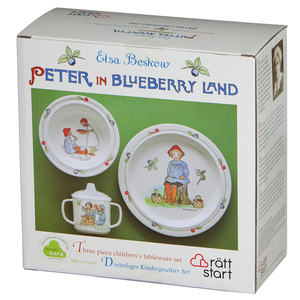 Elsa Beskow - Peter in Blueberry Land Dish Set